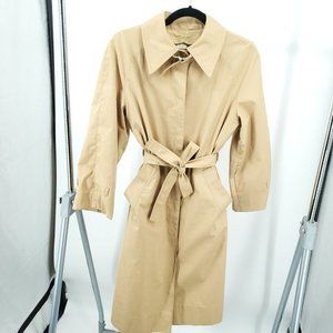 Vintage London Fog Tan/Camel Belted Trench Rain Coat 10P